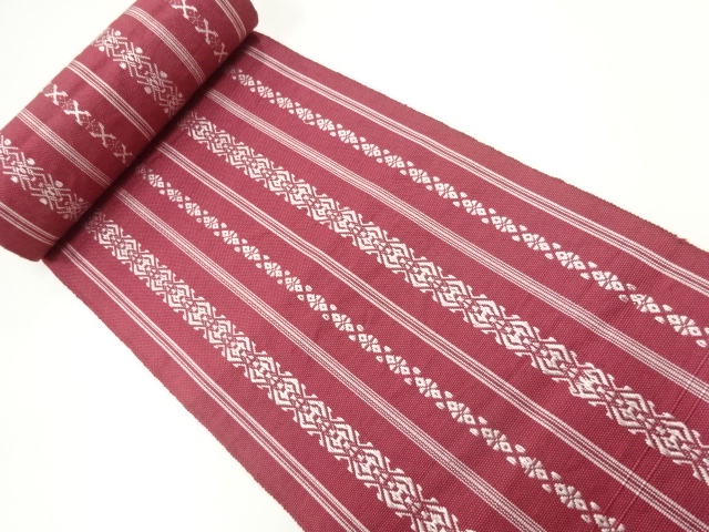 JAPANESE KIMONO / ANTIQUE BOLT FOR OBI / HAKATA